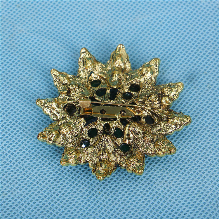 Geometric Rhinestone Brooch