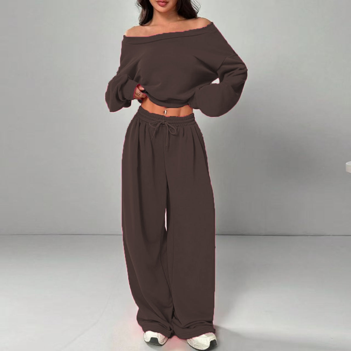 One-Shoulder Top & Trouser Set