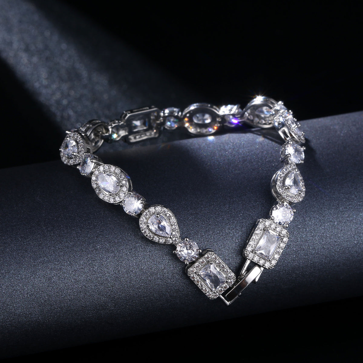 Geometric Zircon Bracelet