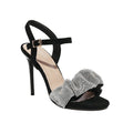 Peep-Toe Faux-Leather Heels
