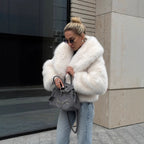 Faux-Fur Collar Jacket