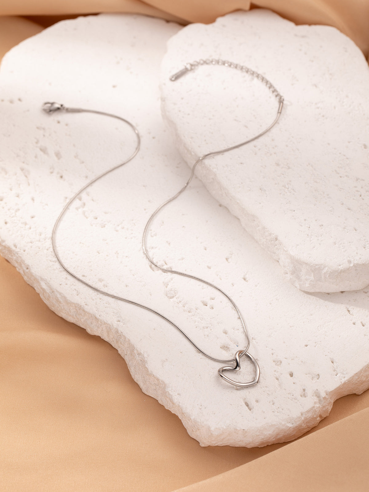 Twisted Heart Pendant Necklace