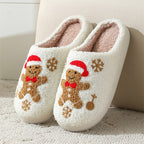 Gingerbread Plush House Slippers