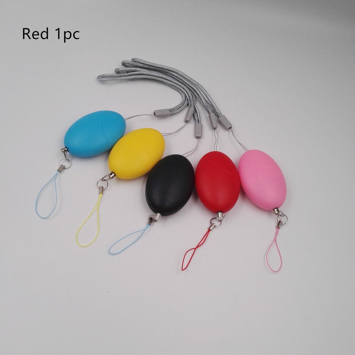 Personal Alarm colour options with a Red 1pc label; one selected colour supplied