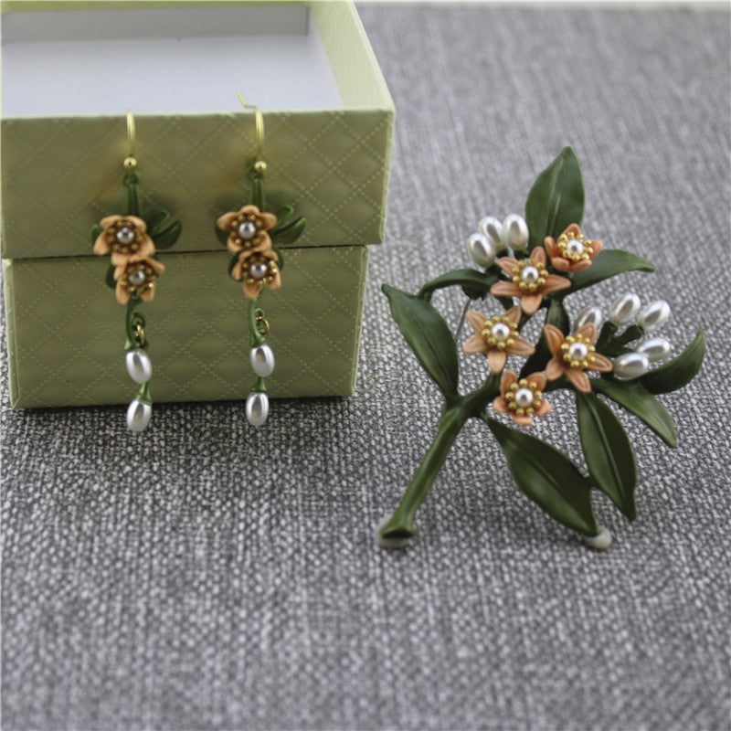Painted Floral Jewelry Collection