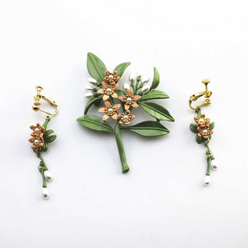 Painted Floral Jewelry Collection