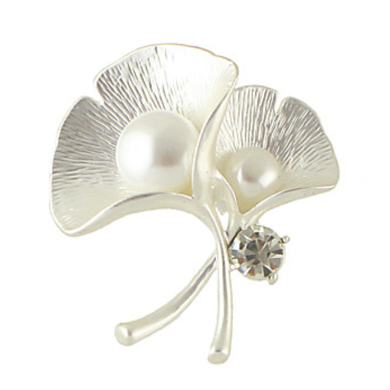 Ginkgo Leaf Brooch