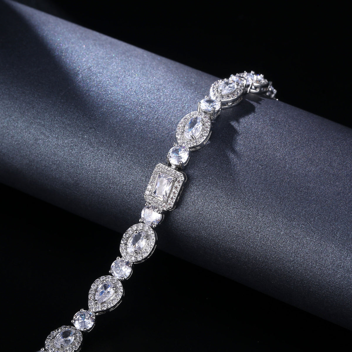 Geometric Zircon Bracelet