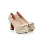Bow-Detail Platform Pumps