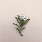 Green Leaf Accent Brooch