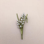 Green Leaf Accent Brooch
