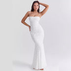 Square-Neck Strappy Maxi Dress