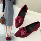 Pointed-Toe Mid-Heel Pumps