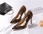Leopard-Print Stiletto Pumps