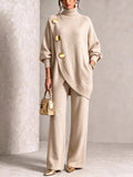 Asymmetric Sweater & Trouser Set