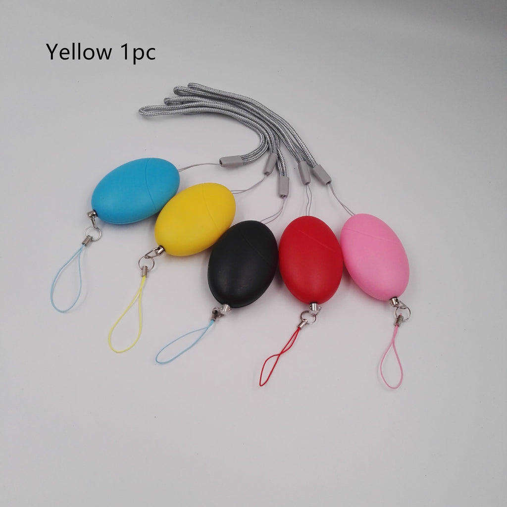 Personal Alarm colour options with a Yellow 1pc label; one selected colour supplied