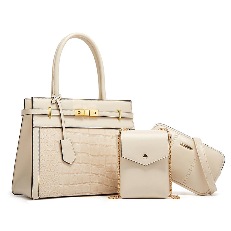 Retro Pattern PU Everyday Bag Set