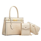 Retro Pattern PU Everyday Bag Set