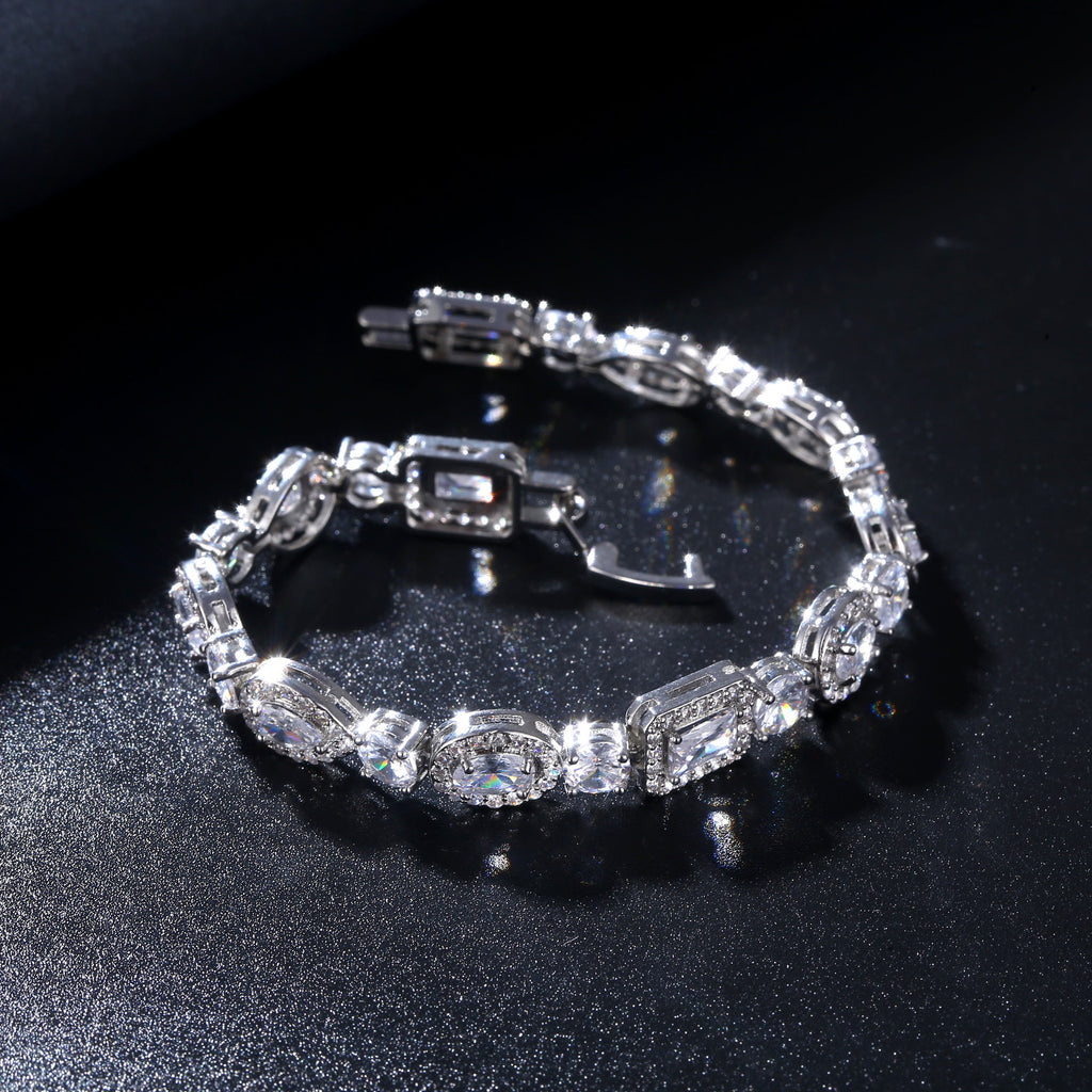Geometric Zircon Bracelet