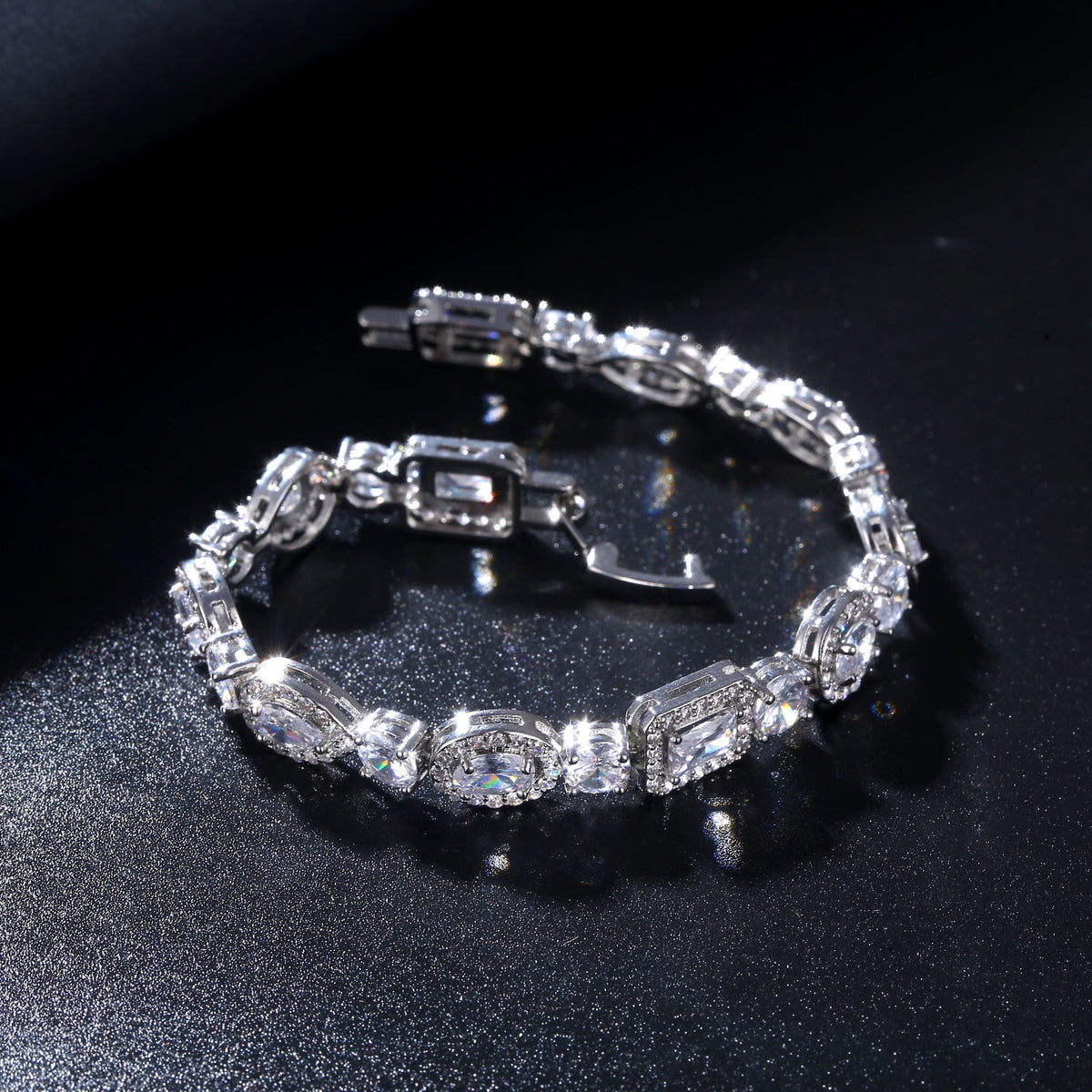 Geometric Zircon Bracelet