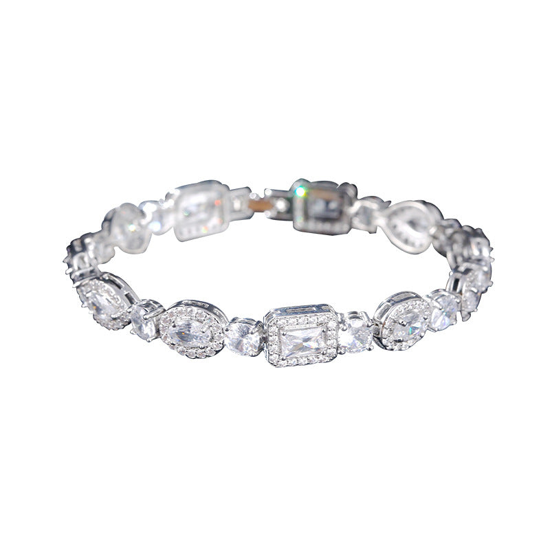 Geometric Zircon Bracelet