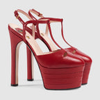 Buckle-Detail Block Heels