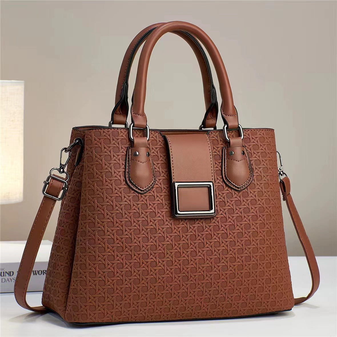 Embossed PU Handbag