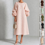 Floral-Detail Midi Dress