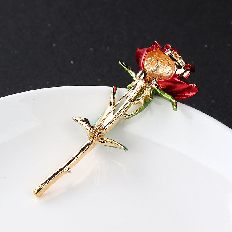 Rose Flower Brooch