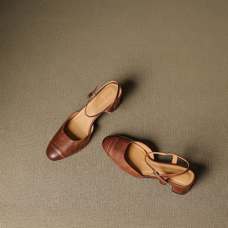 Slingback Block Heels