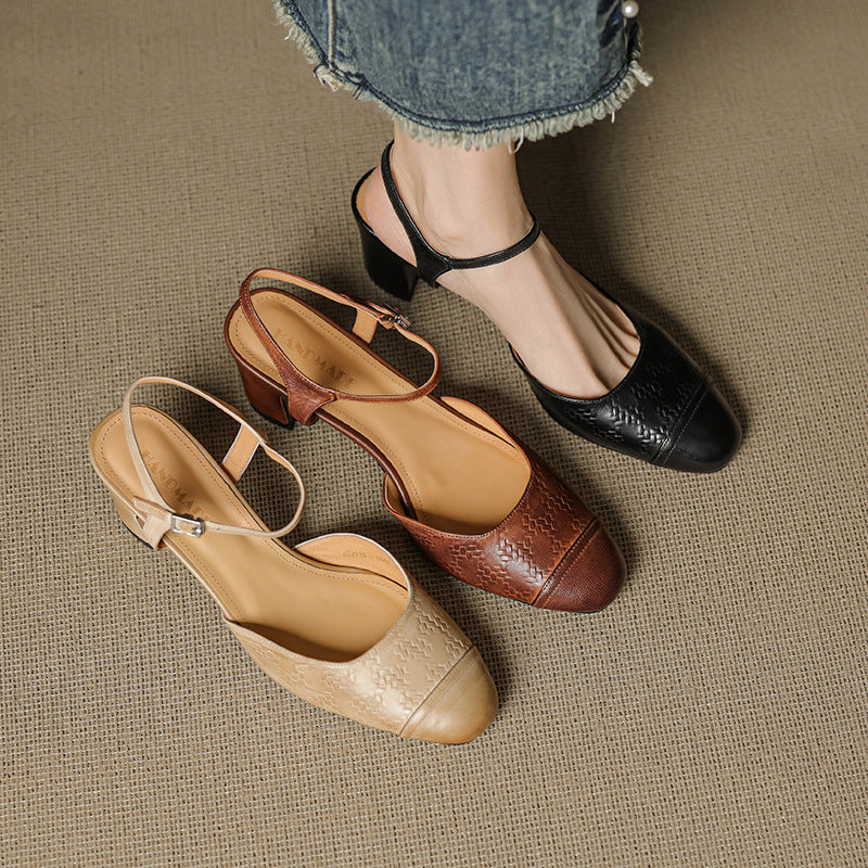 Slingback Block Heels