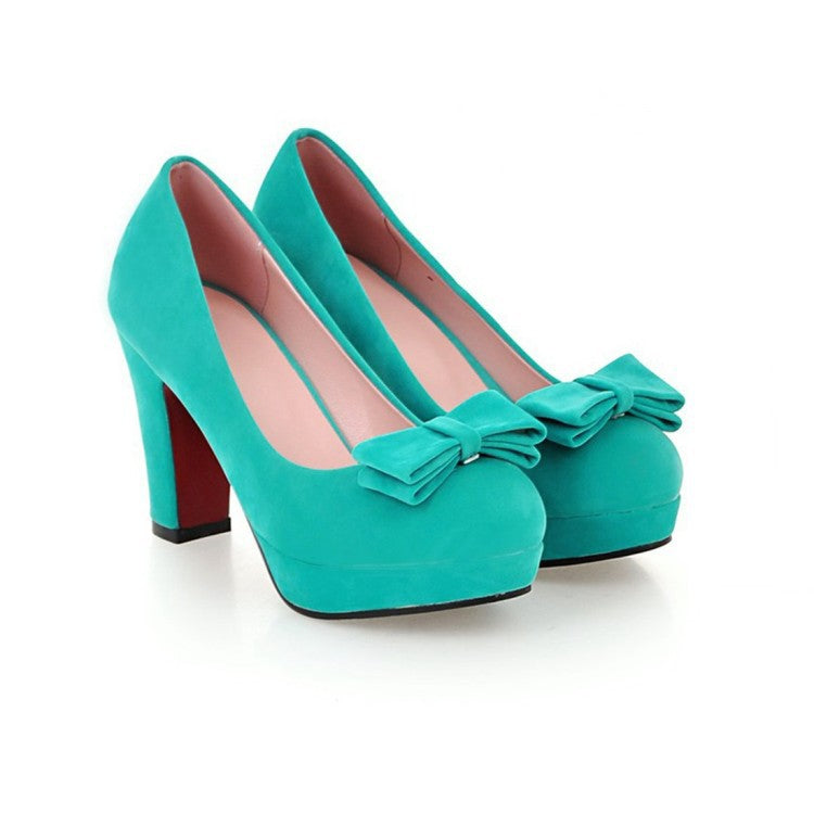 Bow-Detail Platform Pumps