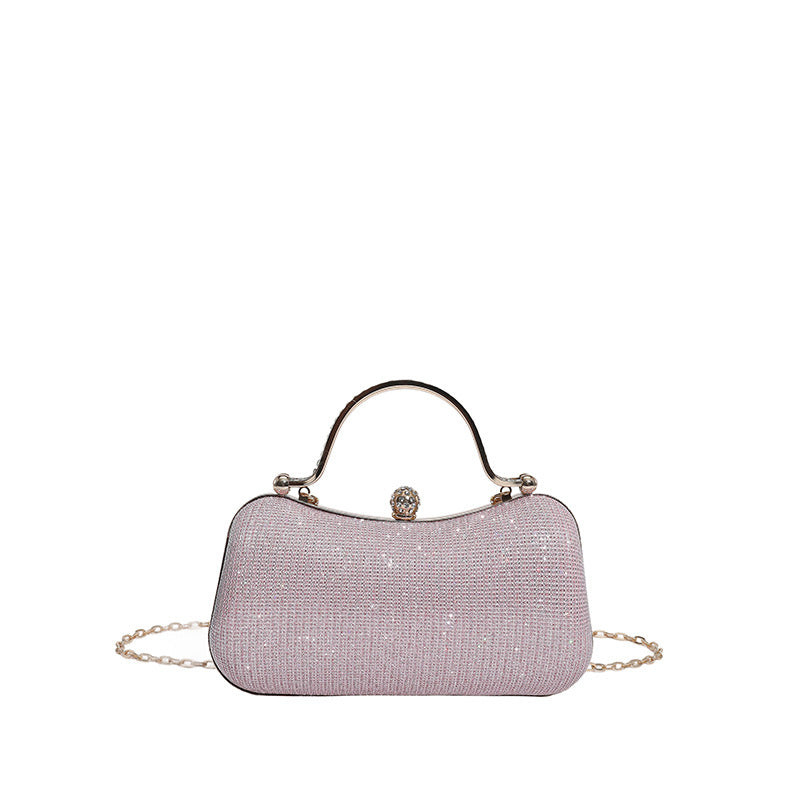 Lock-Closure Chain Evening Bag