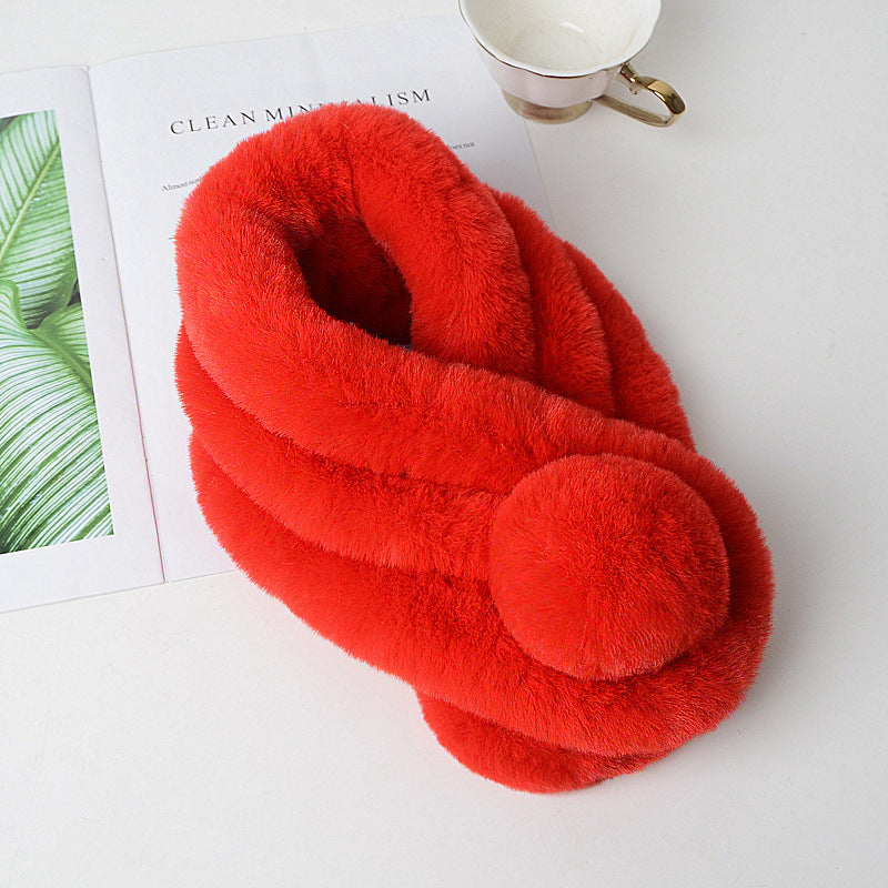 Faux-Fur Winter Scarf