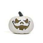 White pumpkin atmosphere light with a black outlined face