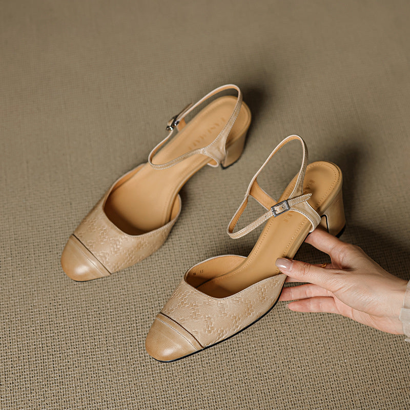 Slingback Block Heels
