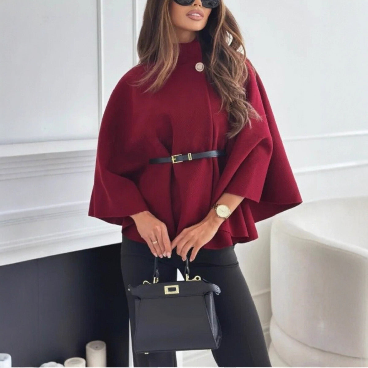 Belted Batwing Cloak