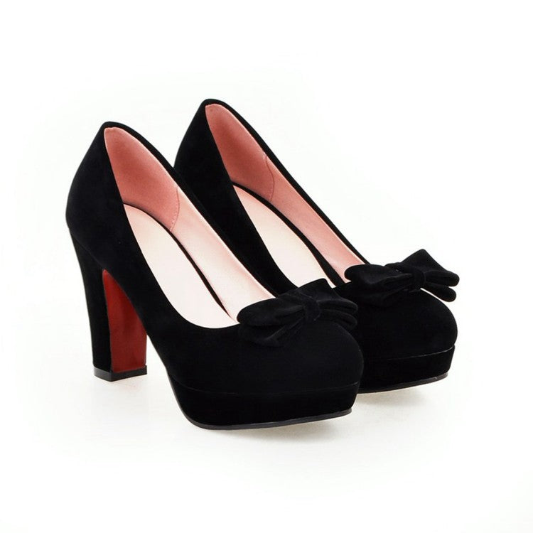 Bow-Detail Platform Pumps