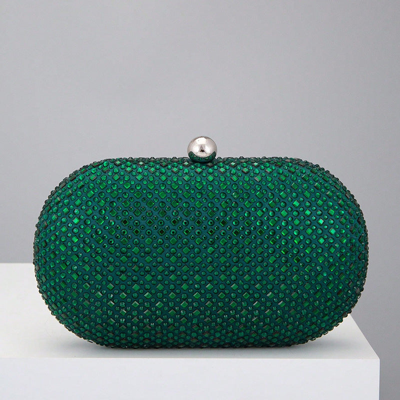 Embellished Oval Clutch