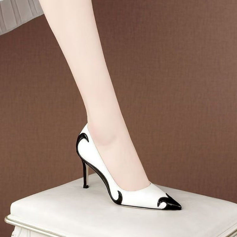 Colourblock Pointed-Toe Heels