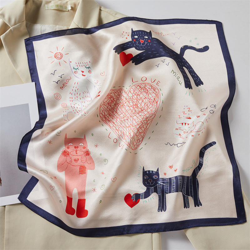 Printed Square Scarf
