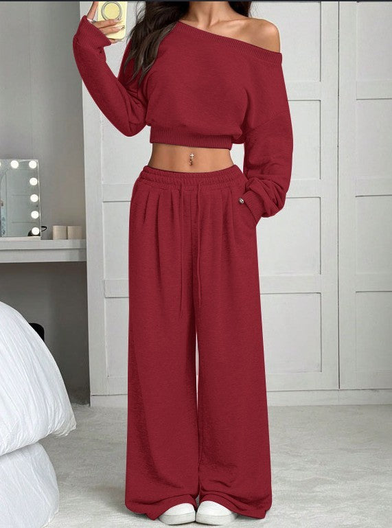 One-Shoulder Top & Trouser Set