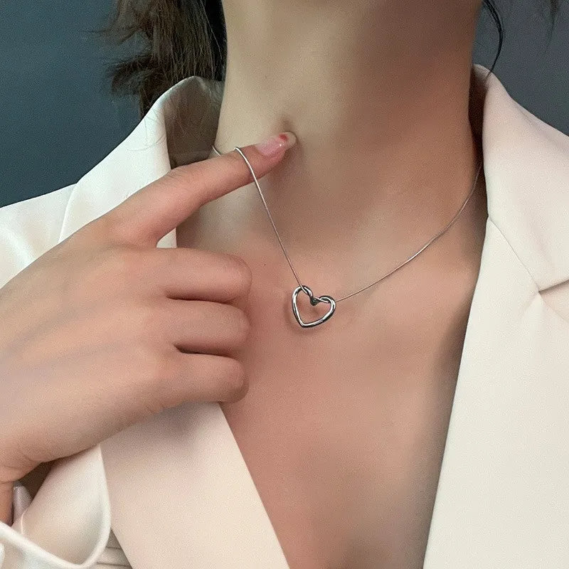 Twisted Heart Pendant Necklace