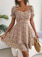 Floral Ruffle Mini Dress