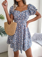 Floral Ruffle Mini Dress