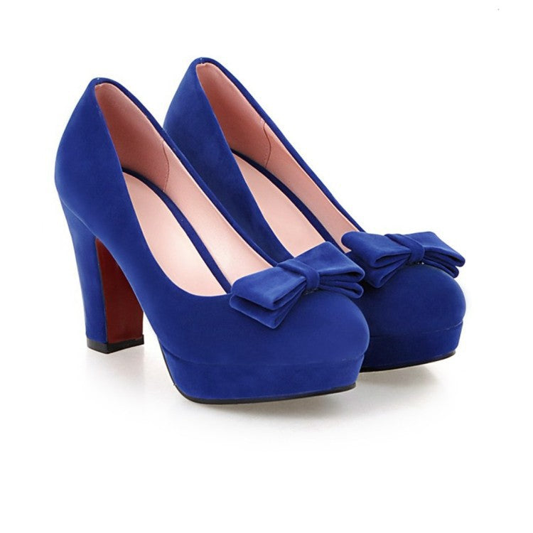 Bow-Detail Platform Pumps