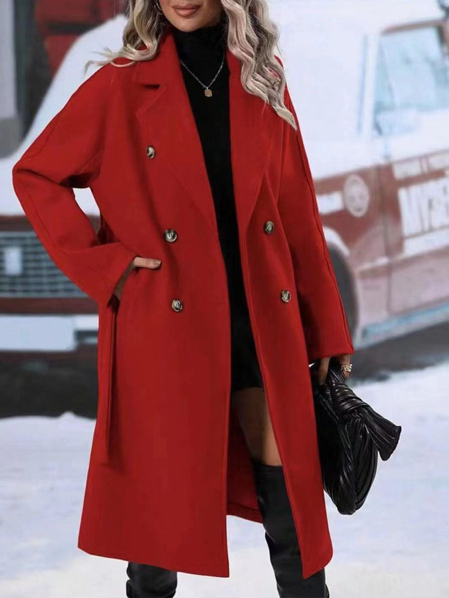 Belted Double-Breasted Trench