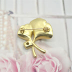 Ginkgo Leaf Brooch