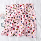 Heart-Print Square Scarf