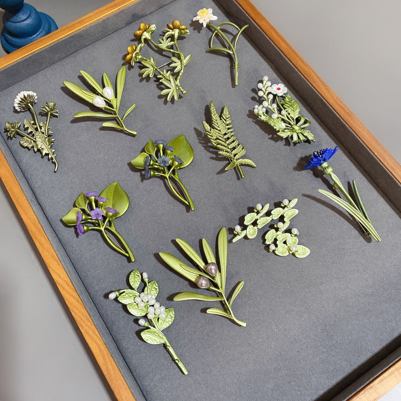 Botanical Brooch Collection